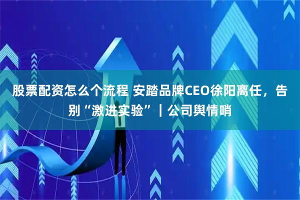 股票配资怎么个流程 安踏品牌CEO徐阳离任，告别“激进实验”｜公司舆情哨